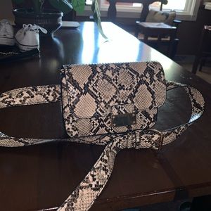 Snake Print Belt Bag
